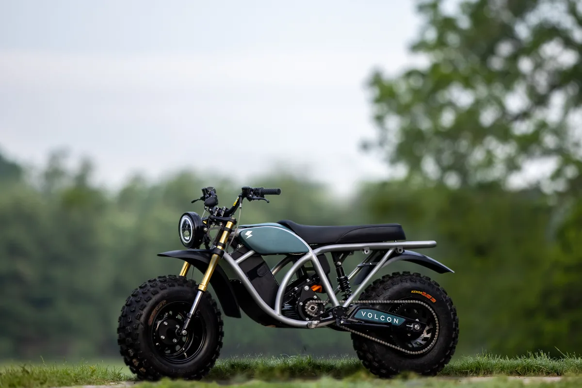 Volcon Grunt electric motorcycle outdoors